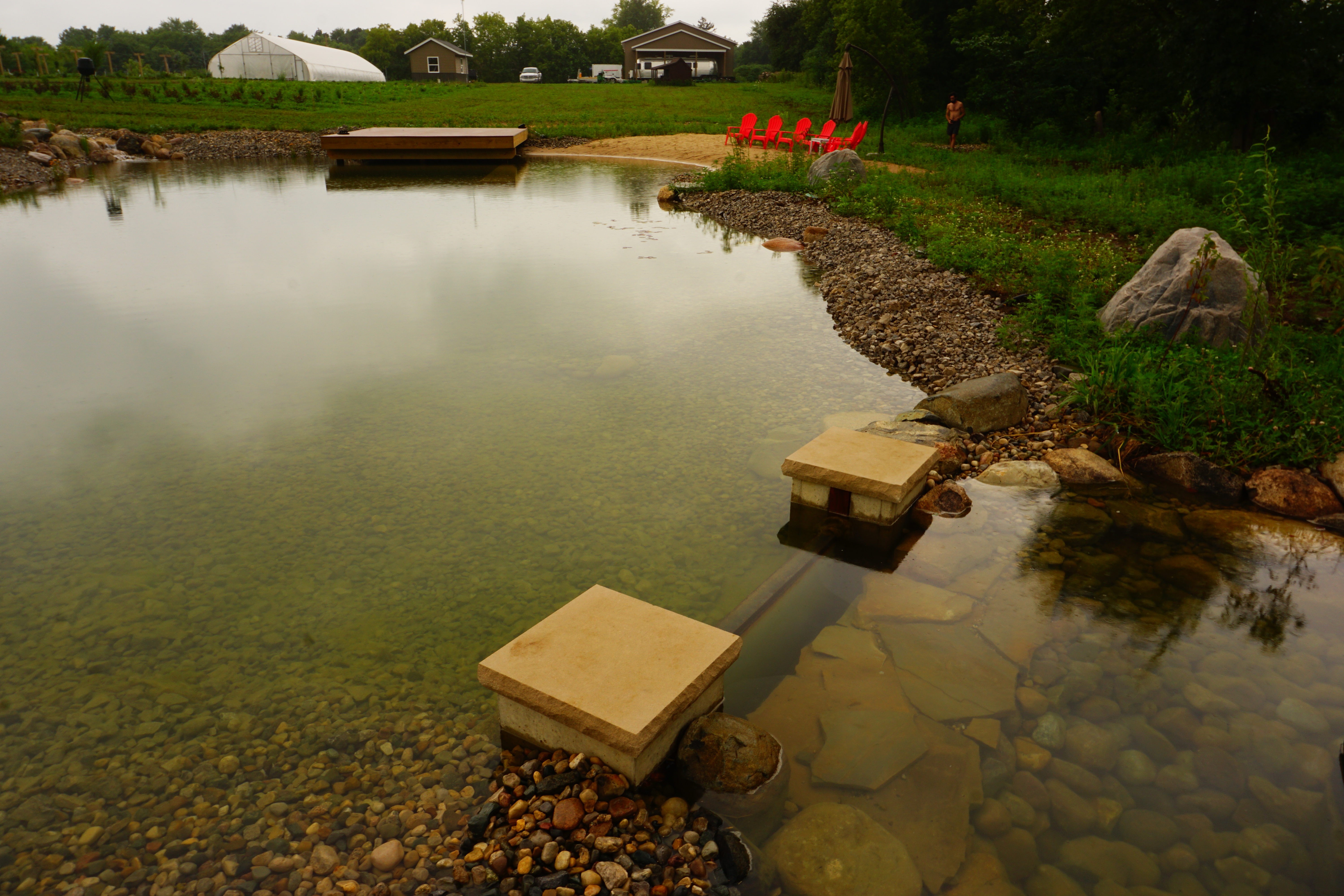 Swimming Pond Intake Bay. Byron Center, MI